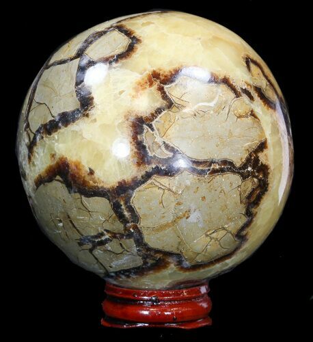Polished Septarian Sphere - Madagascar #43865